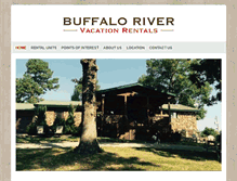 Tablet Screenshot of buffalorivervacationrentals.com